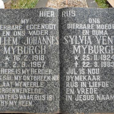 MYBURGH Willem Johannes 1918-1967 &amp; Sylvia Venus 1924-1983