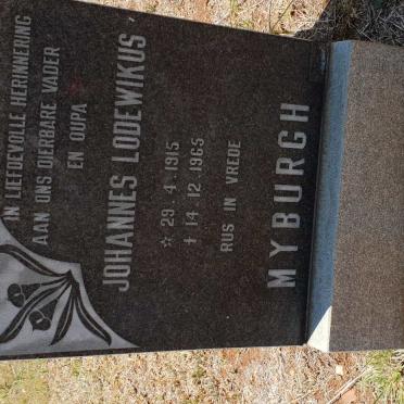 MYBURGH Johannes Lodewikus 1915-1965