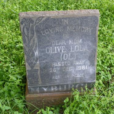MYBURGH Olive Lola -1961