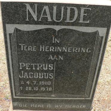 NAUDE Petrus Jacobus 1910-1978