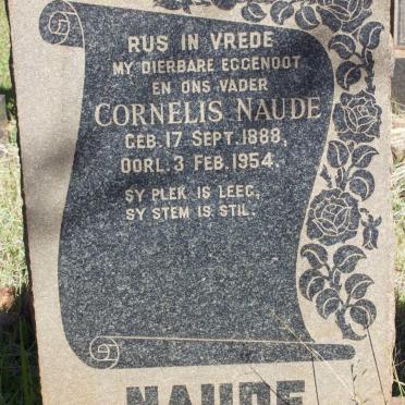 NAUDE Cornelis 1888-1954