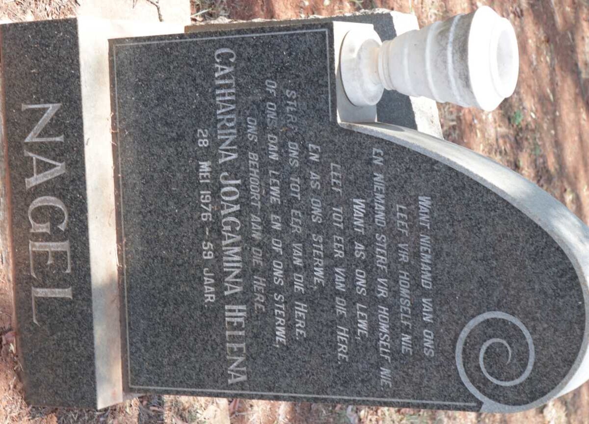 NAGEL Catharina Joagamina Helena -1976