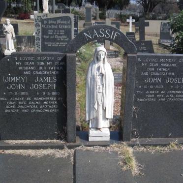 NASSIF John Joseph 1903-1964 :: NASSIF James John Joseph 1926-1980