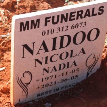 NAIDOO Nicola Nadia 1971-2021