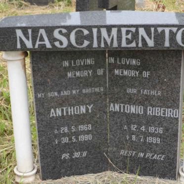 NASCIMENTO Antonio Ribeiro 1936-1989 :: NASCIMENTO Anthony 1968-1990