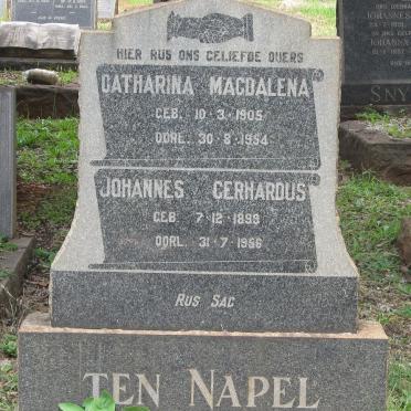 NAPEL Johannes Gerhardus, ten 1899-1956 &amp; Catharina Magdalena 1905-1954
