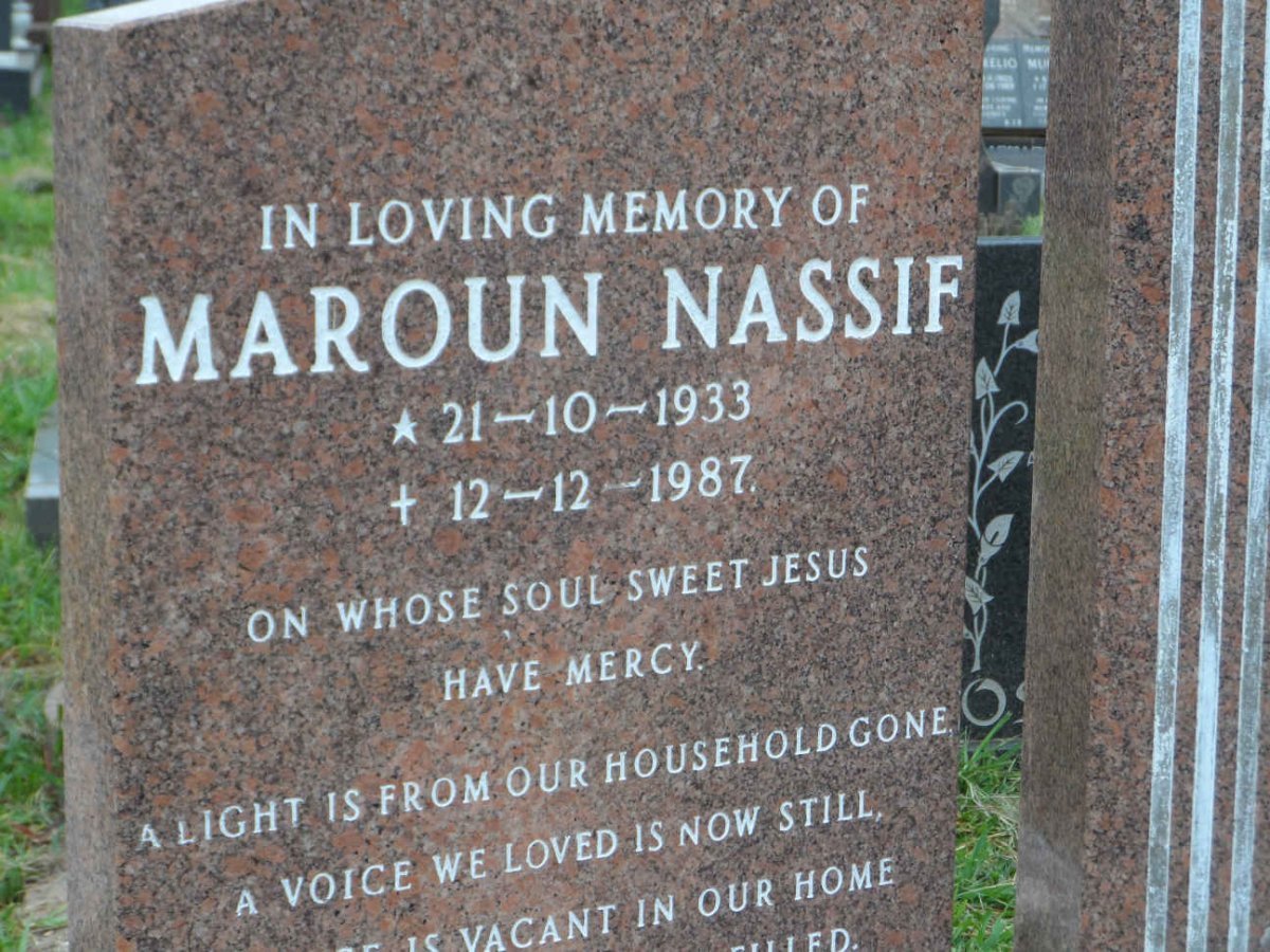 NASSIF Maroun 1933-1987