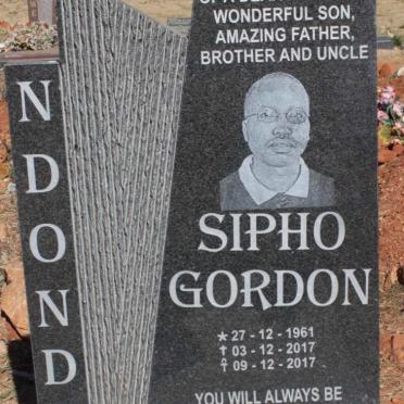 NDONDO Sipho Gordon 1961-2017