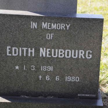 NEUBOURG Edith 1891-1980