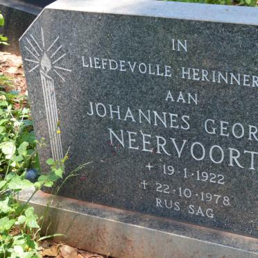 NEERVOORT Johannes George 1922-1978