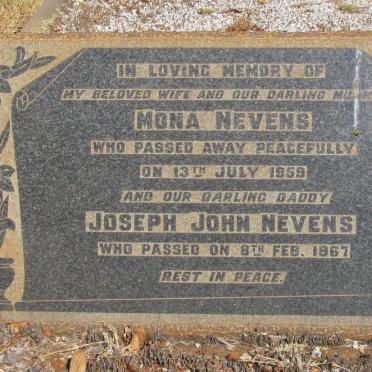 NEVENS Joseph John -1967 &amp; Mona -1959