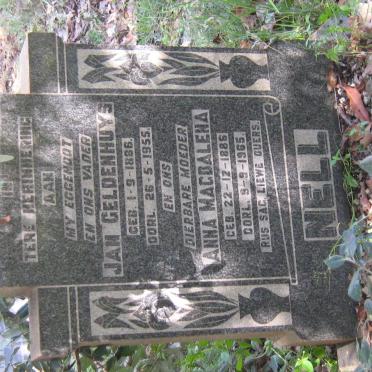 NELL Jan Geldenhuys 1886-1955 &amp; Anna Magdalena 1886-1965