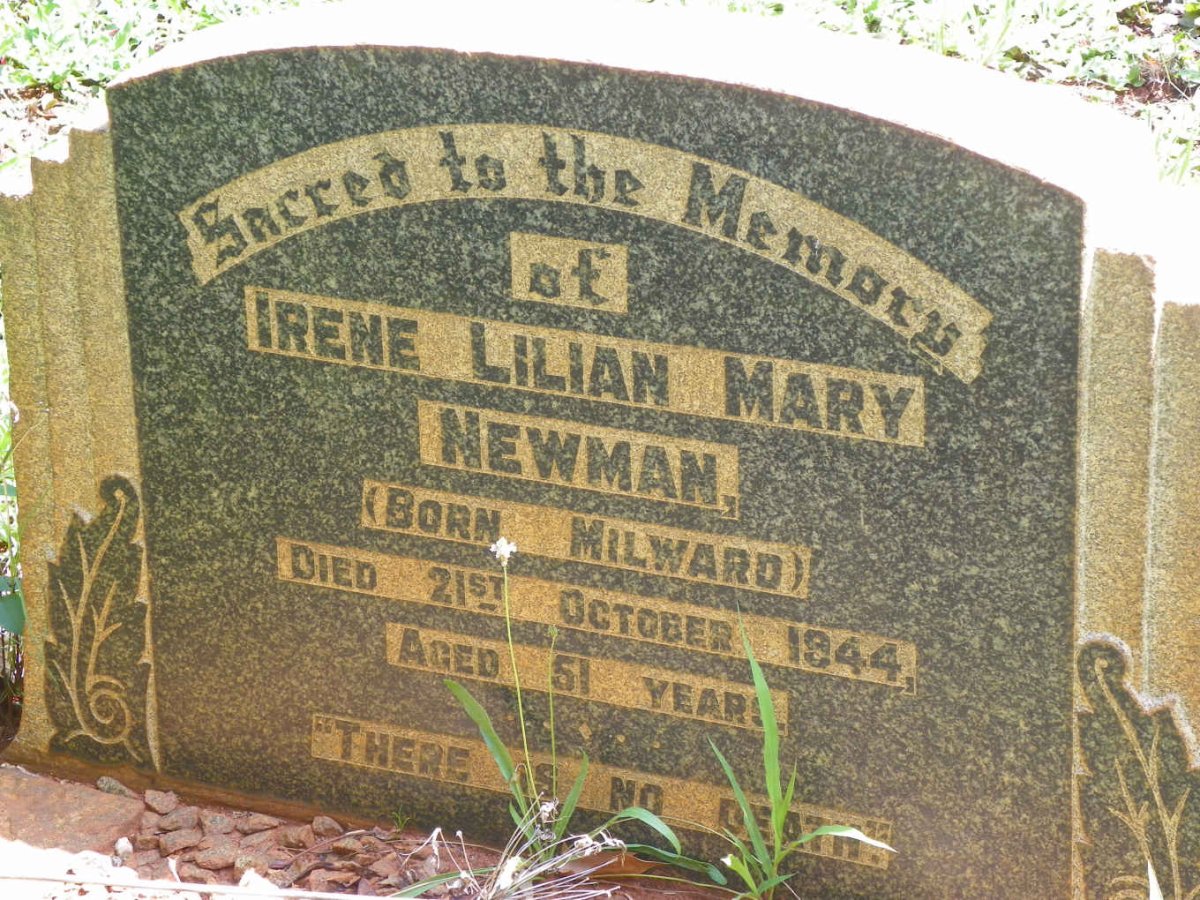 NEWMAN Irene Lilian Mary nee MILWARD -1944