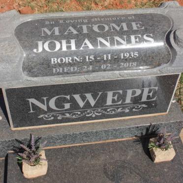 NGWEPE Matome Johannes 1935-2018