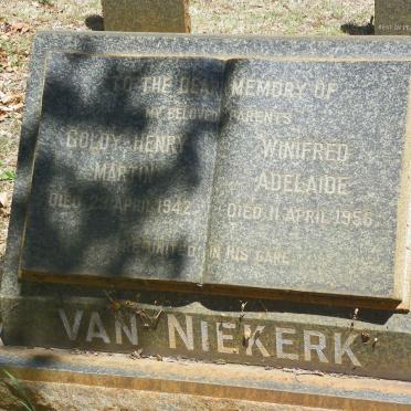 NIEKERK Goldy Henry Martin, van -1942 & Winifred Adelaide -1956