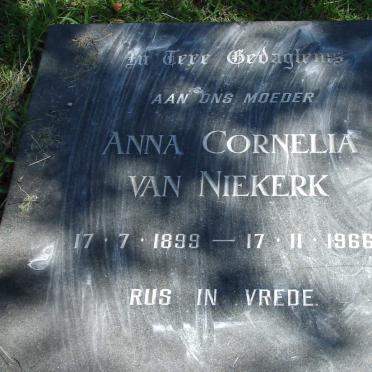 NIEKERK Anna Cornelia, van 1899-1966