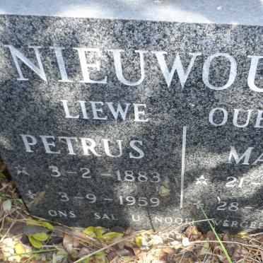 NIEUWOUDT Petrus 1883-1959 &amp; Maria 1898-1956