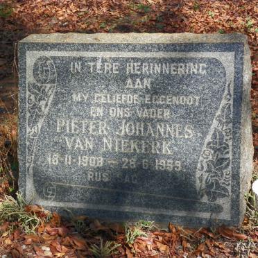 NIEKERK Pieter Johannes, van 1908-1959