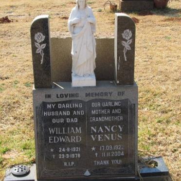 NICHOLAS William Edward 1921-1978 &amp; Nancy Venus 1922-2004