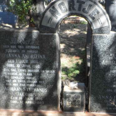 NORTJE Adriaan Stephanus Jacobus 1906-1983 &amp; Johanna Andrizina 1908-1960