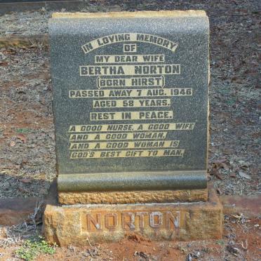 NORTON Bertha nee HIRST -1946