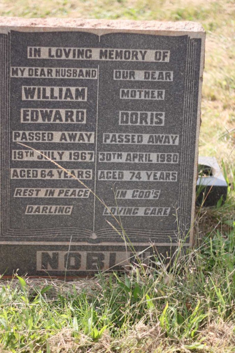 NOBLE William Edward -1967 &amp; Doris -1980