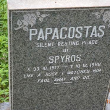 PAPACOSTAS Spyros 1917-1988