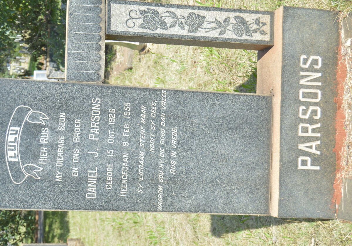 PARSONS Daniel J. 1926-1955