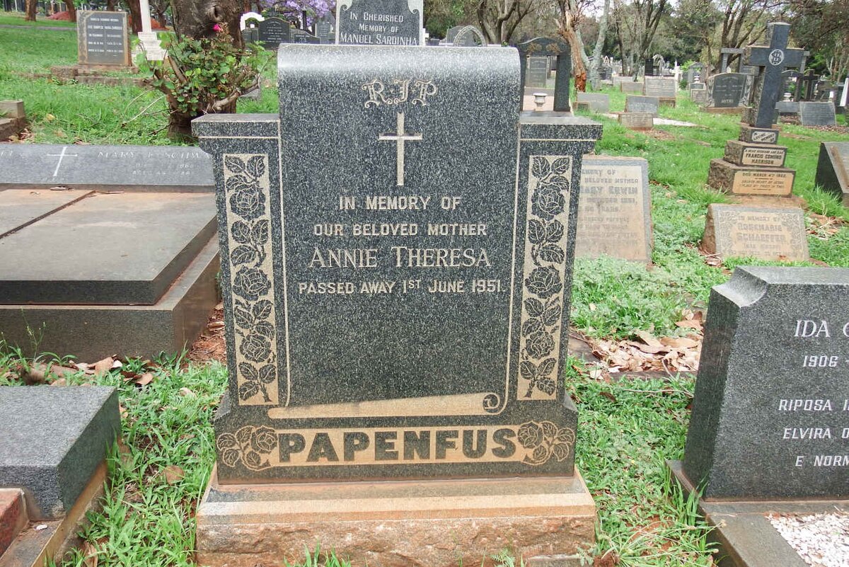 PAPENFUS Annie Theresa -1951