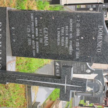 PARAVANO Domenico 1906-1989 &amp; Gemma 1911-1996