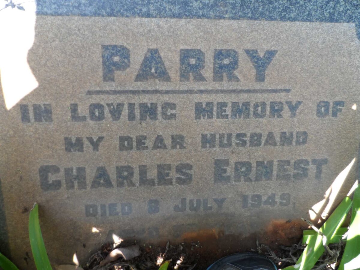 PARRY Charles Ernest -1949