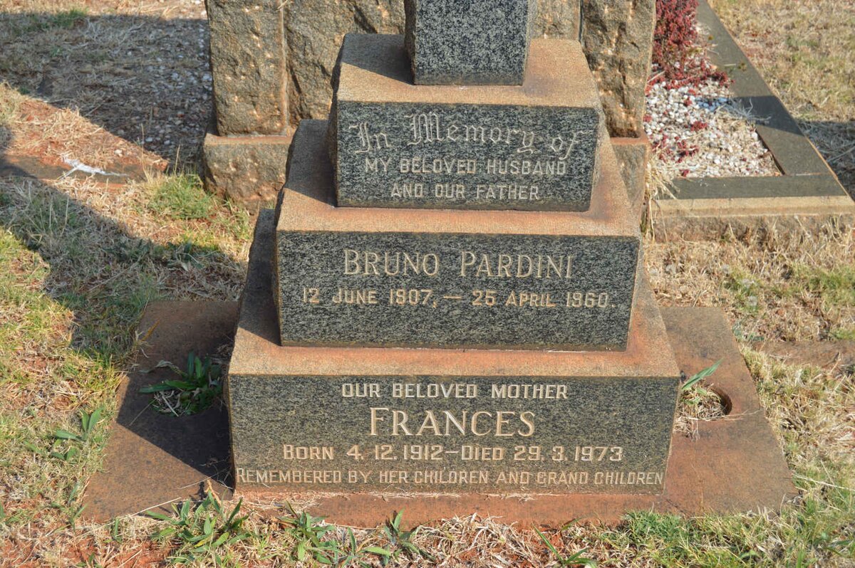 PARDINI Bruno 1907-1960 &amp; Frances 1912-1973