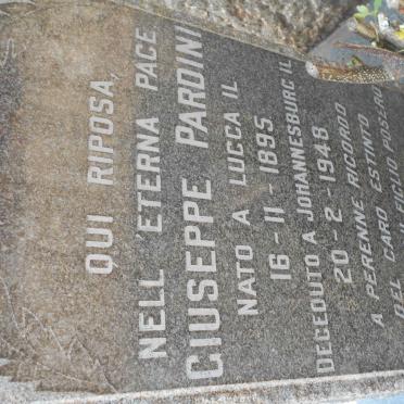 PARDINI Giuseppe 1895-1948 