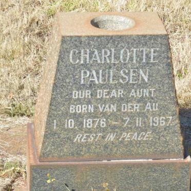 PAULSEN Charlotte nee VAN DER AD 1876-1967
