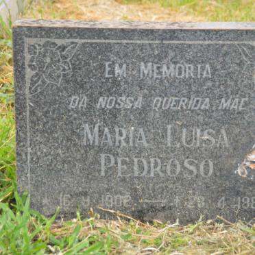 PEDROSO Maria Luisa 1902-1985