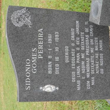 PEREIRA Sidonio Gomes 1961-1993