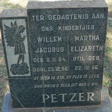 PETZER Willem Jacobus 1954-1956 :: PETZER Martha Elizabeth 1956-1956