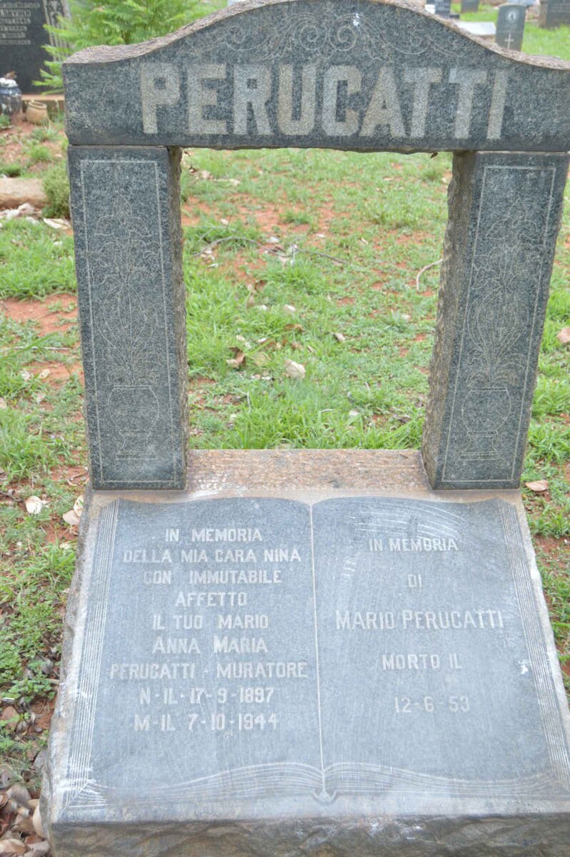 PERUCATTI Mario -1953 &amp; Anna Maria MURATORE 1897-1944