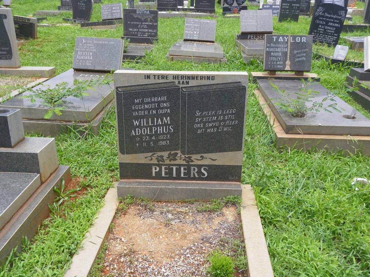 PETERS William Adolphus 1923-1983
