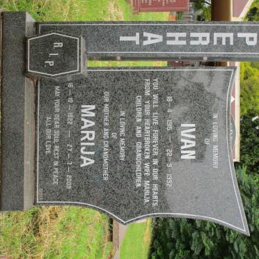 PERHAT Ivan 1915-1992 &amp; Marija 1922-2009