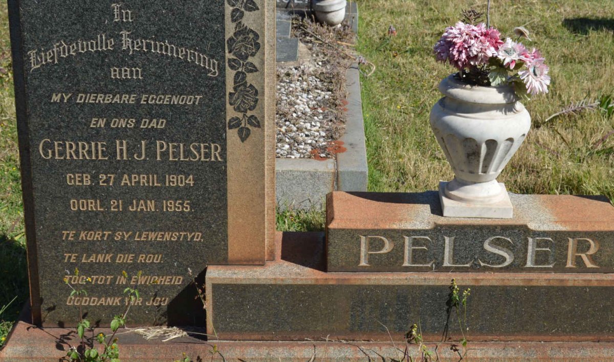 PELSER Gerrie H.J. 1904-1955