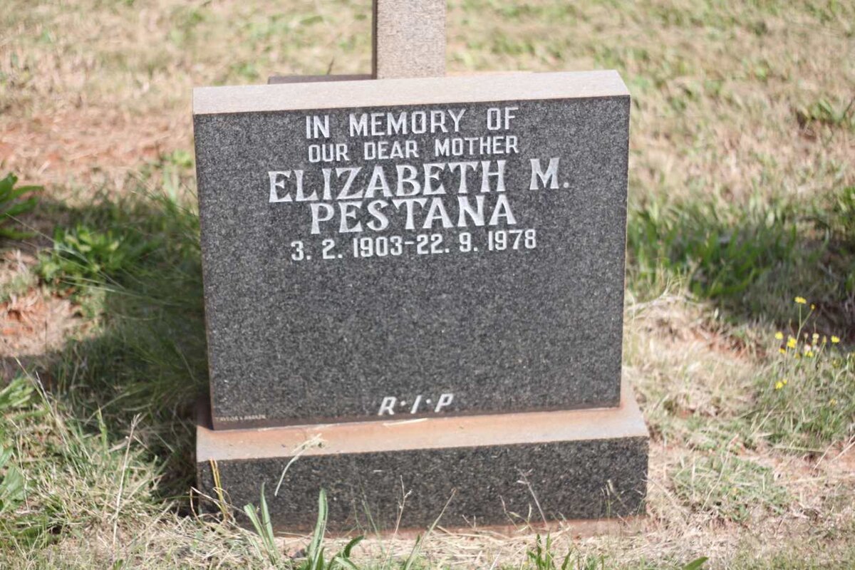 PESTANA Elizabeth M. 1903-1978