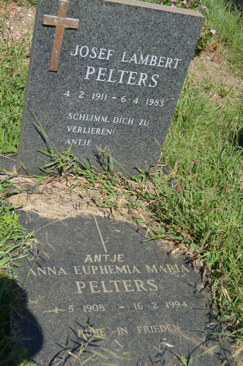 PELTERS Josef Lambert 1911-1983 &amp; Anna Euphemia Maria 1908-1994