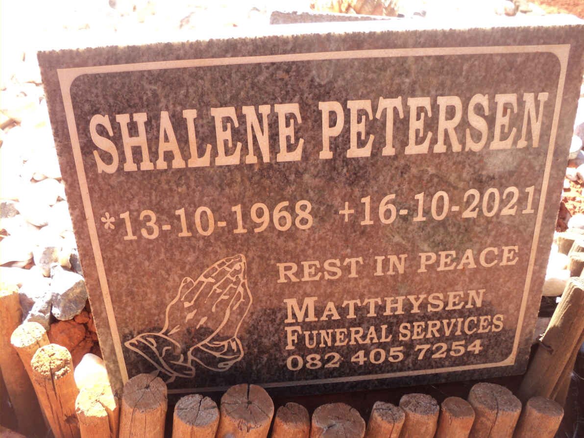 PETERSEN Shalene 1968-2021