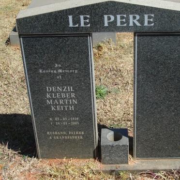 PERE Denzil Klbeber Martin Keith, le 1939-2005