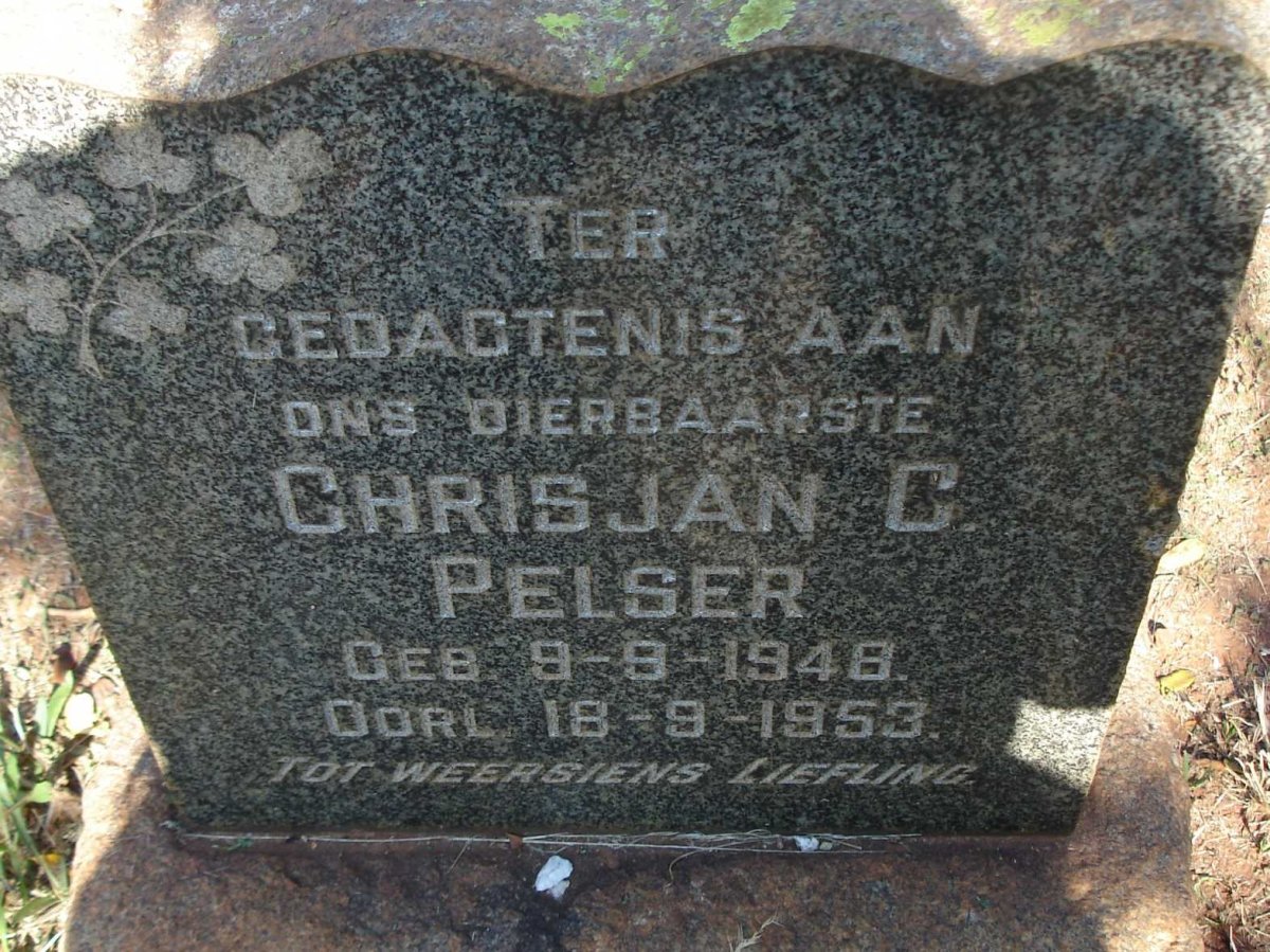 PELSER Chrisjan C. 1948-1953
