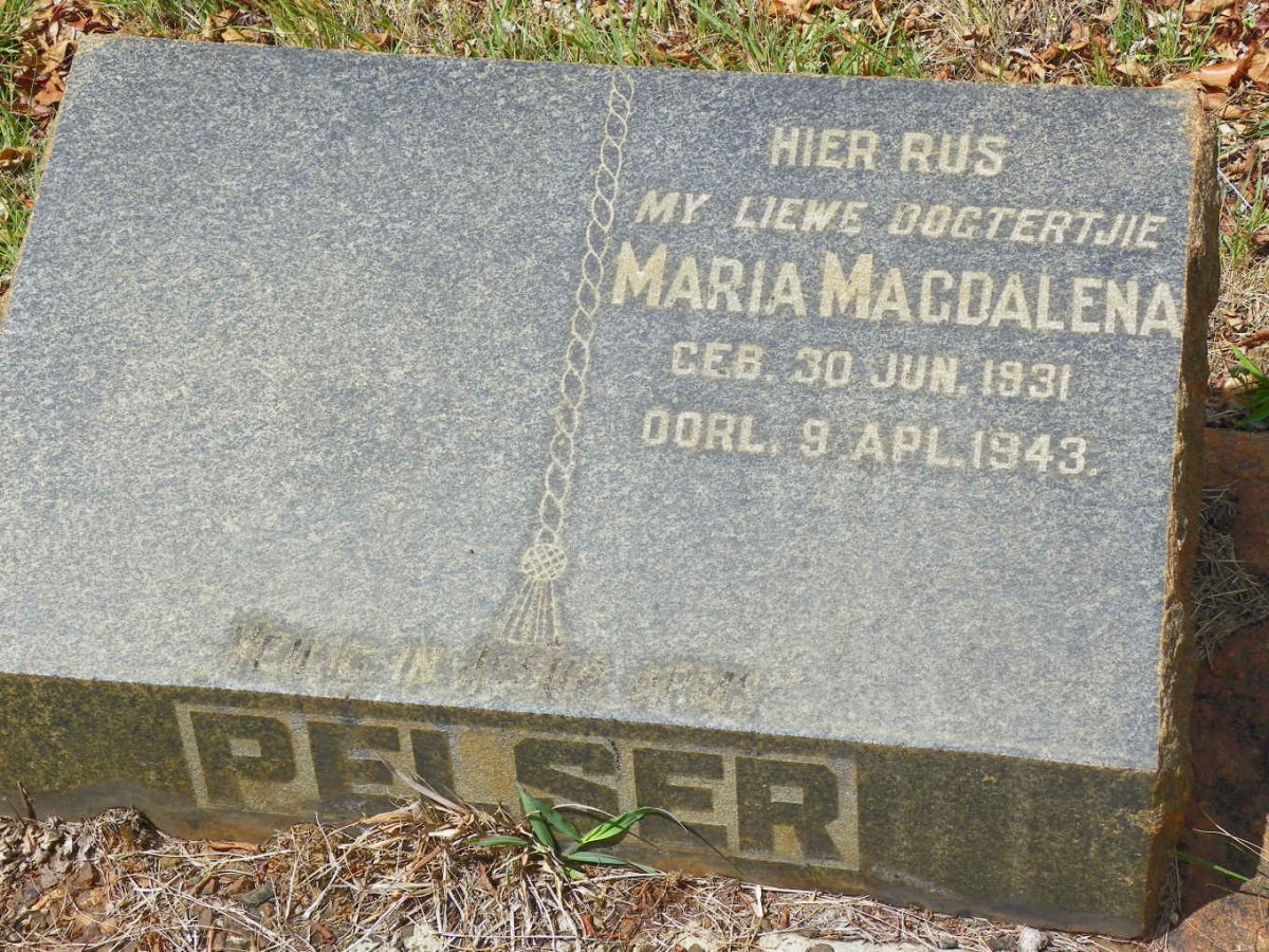 PELSER Maria Magdalena 1931-1943