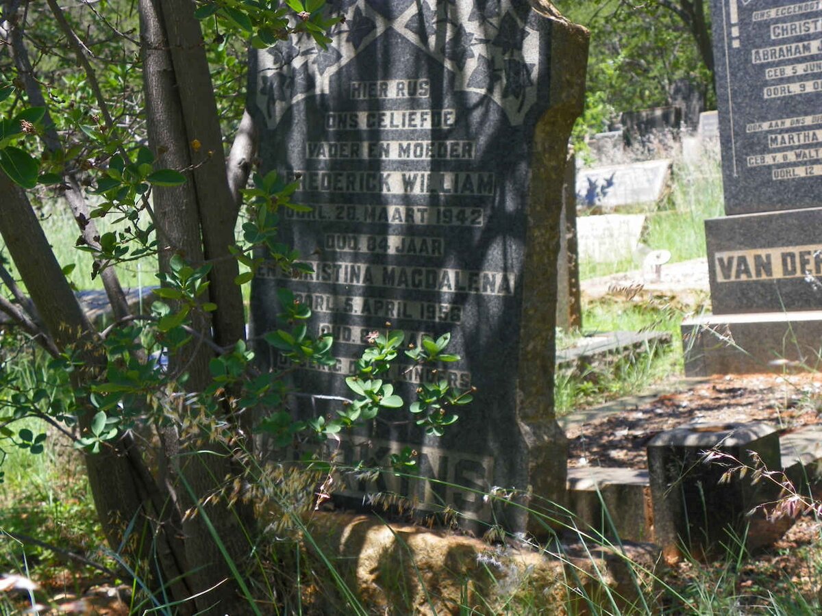 PERKINS Frederick William -1942 &amp; Christina Magdalena -1956