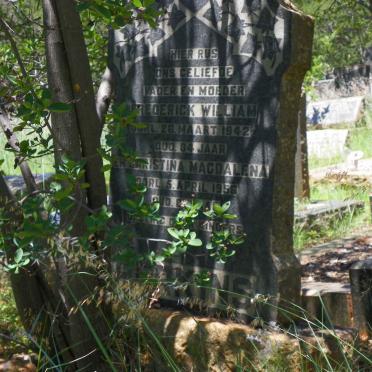 PERKINS Frederick William -1942 &amp; Christina Magdalena -1956