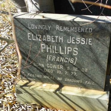 PHILLIPS Elizabeth Jessie nee GOWER 1902-1977